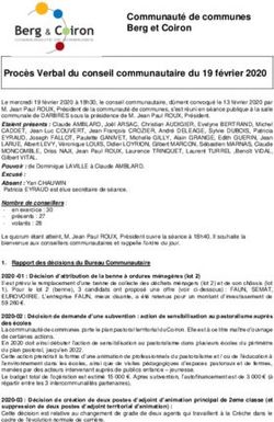 Communaut&eacute; de communes Berg et Coiron Proc&egrave;s Verbal du conseil communautaire du 19 f&eacute;vrier 2020