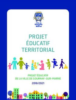 PROJET ÉDUCATIF TERRITORIAL - PROJET ÉDUCATIF DE LA VILLE DE GOURNAY-SUR-MARNE 2018/2021