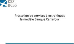 Prestation de services électroniques le modèle Banque Carrefour