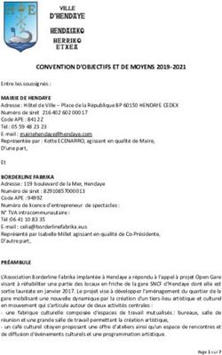 CONVENTION D'OBJECTIFS ET DE MOYENS 2019-2021