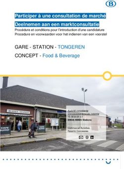 Participer à une consultation de marché Deelnemen aan een marktconsultatie - Food & Beverage