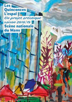 Les Quinconces L'espal Un projet artistique saison 2018/19 Scène nationale du Mans