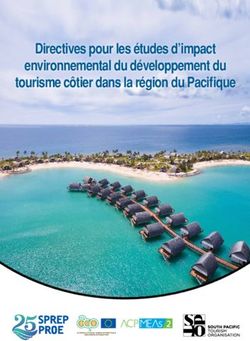 Directives pour les études d'impact environnemental du développement du tourisme côtier dans la région du Pacifique - Sprep