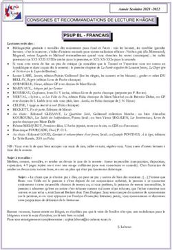 PSUP BL - FRANCAIS CONSIGNES ET RECOMMANDATIONS DE LECTURE KHÂGNE