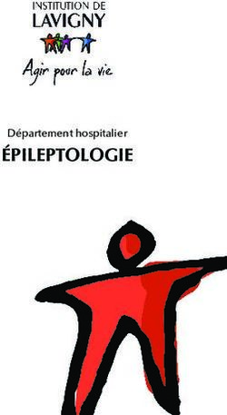 ÉPILEPTOLOGIE Département hospitalier - Institution de Lavigny