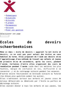 Schaerbeekoises - Infor Jeunes
