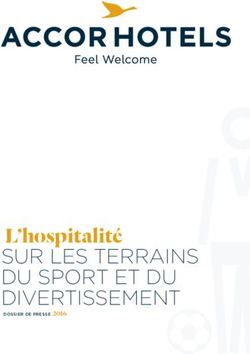 L'hospitalité SUR LES TERRAINS DU SPORT ET DU DIVERTISSEMENT - Accor