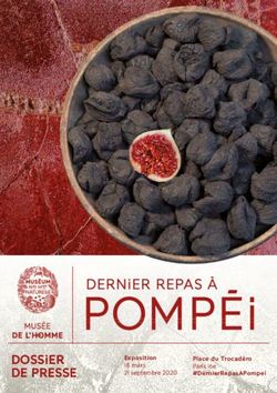 DOSSIER Exposition 18 mars 21 septembre 2020 - Mus&eacute;um national d'Histoire naturelle