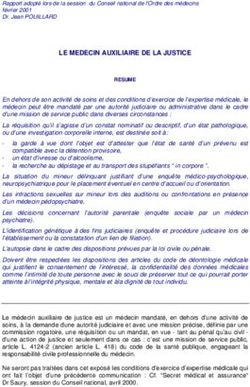 LE MEDECIN AUXILIAIRE DE LA JUSTICE