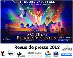 Revue de presse 2018 - La Cit&eacute; des pierres vivantes