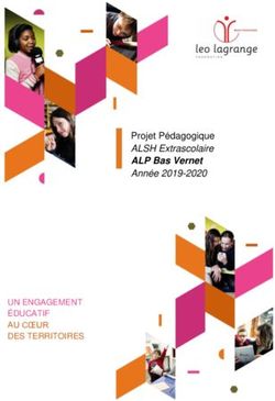 Projet Pédagogique ALSH Extrascolaire ALP Bas Vernet Année 2019-2020 ...