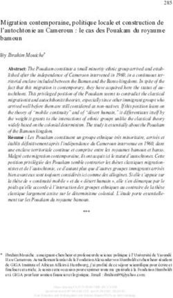 Migration contemporaine, politique locale et construction de l'autochtonie au Cameroun : le cas des Pouakam du royaume bamoun - Nomos eLibrary