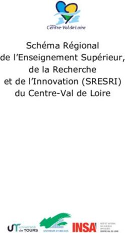 Schéma Régional de l'Enseignement Supérieur, de la Recherche et de l'Innovation (SRESRI) du Centre-Val de Loire - Région Centre-Val de Loire