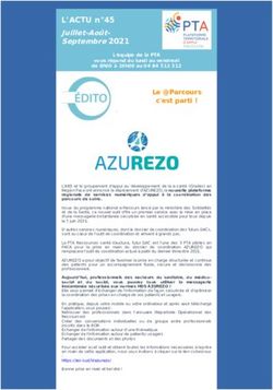 L'ACTU n 45 Juillet-Ao&ucirc;t-Septembre 2021