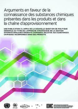 Arguments en faveur de la connaissance des substances chimiques présentes dans les produits et dans la chaîne d'approvisionnement