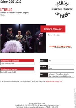 Othello Saison 2019-2020 - Théâtre de Vienne