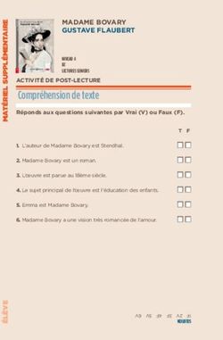 Compréhension de texte - ACTIVITÉ DE POST-LECTURE