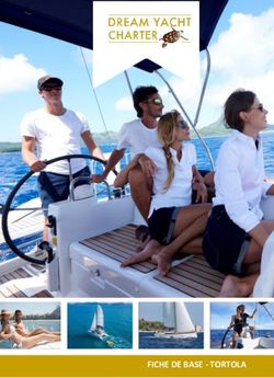 FICHE DE BASE - TORTOLA - Dream Yacht Charter