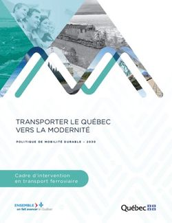 TRANSPORTER LE QUÉBEC VERS LA MODERNITÉ - Cadre d'intervention en transport ferroviaire - Ministère des Transports