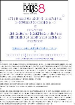 ANNEE UNIVERSITAIRE 2018-2019 - Parcours : Linguistique Acquisition Didactique et Linguistique des Langues des Signes - UFR SDL