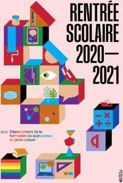 RENTRÉE SCOLAIRE 2020- 2021 - Etat de Vaud