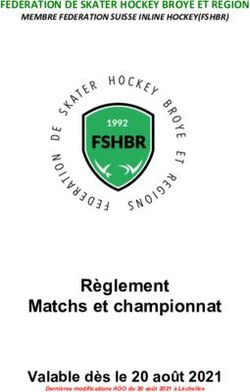 Règlement Matchs et championnat - Valable dès le 20 août 2021 - FEDERATION DE SKATER HOCKEY BROYE ET REGION - FSHBR