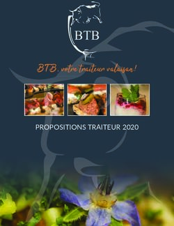 BTB BTB, votre traiteur valaisan ! - PROPOSITIONS TRAITEUR 2020 - BTB Orsières