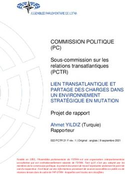 COMMISSION POLITIQUE (PC) - Sous-commission sur les relations transatlantiques - NATO Parliamentary Assembly