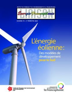 L'énergie éolienne : Des modèles de développement - pour le Sud - enda CACID