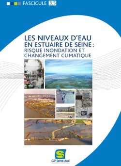 LES NIVEAUX D'EAU EN ESTUAIRE DE SEINE : RISQUE INONDATION ET CHANGEMENT CLIMATIQUE