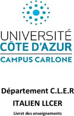 ITALIEN LLCER Livret des enseignements - Département C.L.E.R - Université ...