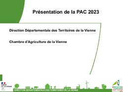 Pr&eacute;sentation de la PAC 2023 - Direction D&eacute;partementale des Territoires de la Vienne Chambre d'Agriculture de la Vienne
