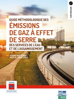 ÉMISSIONS DE GAZ À EFFET DE SERRE - GUIDE MÉTHODOLOGIQUE DES DES SERVICES DE L'EAU ET DE L'ASSAINISSEMENT - Ademe