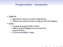 Programmation - Introduction - Unité de formation d'informatique