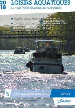 LOISIRS AQUATIQUES SUR LES VOIES NAVIGABLES FLAMANDES - De Vlaamse Waterweg nv