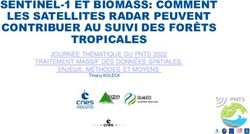 SENTINEL-1 ET BIOMASS: COMMENT LES SATELLITES RADAR PEUVENT CONTRIBUER AU SUIVI DES FOR&Ecirc;TS TROPICALES - JOURN&Eacute;E TH&Eacute;MATIQUE DU PNTS 2022 TRAITEMENT ...