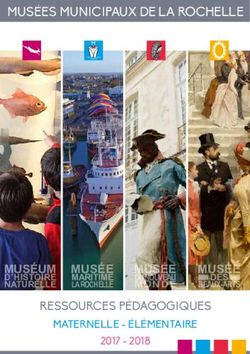 MUSÉES MUNICIPAUX DE LA ROCHELLE - RESSOURCES PÉDAGOGIQUES MATERNELLE - ÉLÉMENTAIRE