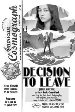DECISION TO LEAVE - American Cosmograph