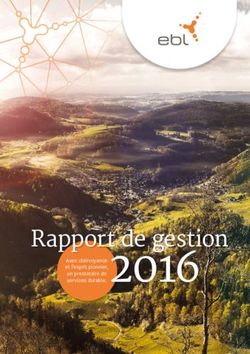 2016 Rapport de gestion - Avec clairvoyance et l'esprit pionnier, un prestataire de services durable - Ebl