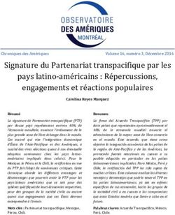 Signature du Partenariat transpacifique par les pays latino-américains : Répercussions, engagements et réactions populaires - IEIM-UQAM