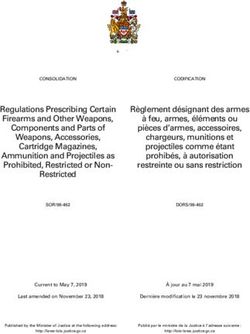 Regulations Prescribing Certain Firearms and Other Weapons