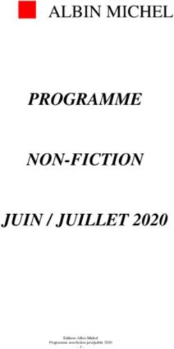 ALBIN MICHEL PROGRAMME NON-FICTION JUIN / JUILLET 2020 - Editions ...
