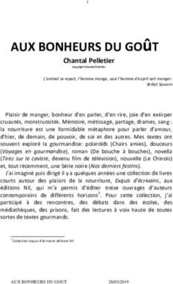 AUX BONHEURS DU GO ûT - Chantal Pelletier