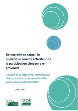 Démocratie en santé : le numérique comme activateur de la participation citoyenne en proximité - Analyse de la littérature, identification des ...