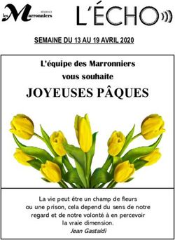 JOYEUSES P&Acirc;QUES SEMAINE DU 13 AU 19 AVRIL 2020 - L'&eacute;quipe des Marronniers vous souhaite - Les Marronniers