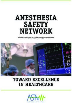 ANESTHESIA SAFETY NETWORK - TOWARD EXCELLENCE IN HEALTHCARE