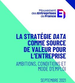 LA STRATÉGIE DATA COMME SOURCE DE VALEUR POUR L'ENTREPRISE - AMBITIONS, CONDITIONS ET MODE D'EMPLOI
