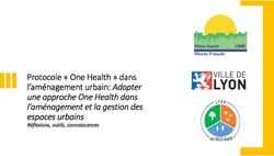 Protocole " One Health " dans l'am&eacute;nagement urbain: Adopter - une approche One Health dans l'am&eacute;nagement et la gestion des espaces urbains ...