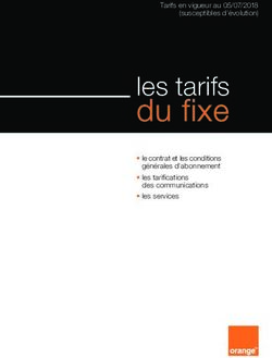 Du fixe les tarifs Tarifs en vigueur au 05/07/2018 (susceptibles d'évolution) - Orange Caraibe