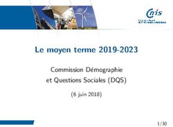 Le moyen terme 2019-2023 - Commission D emographie et Questions Sociales (DQS) (6 juin 2018) - Cnis